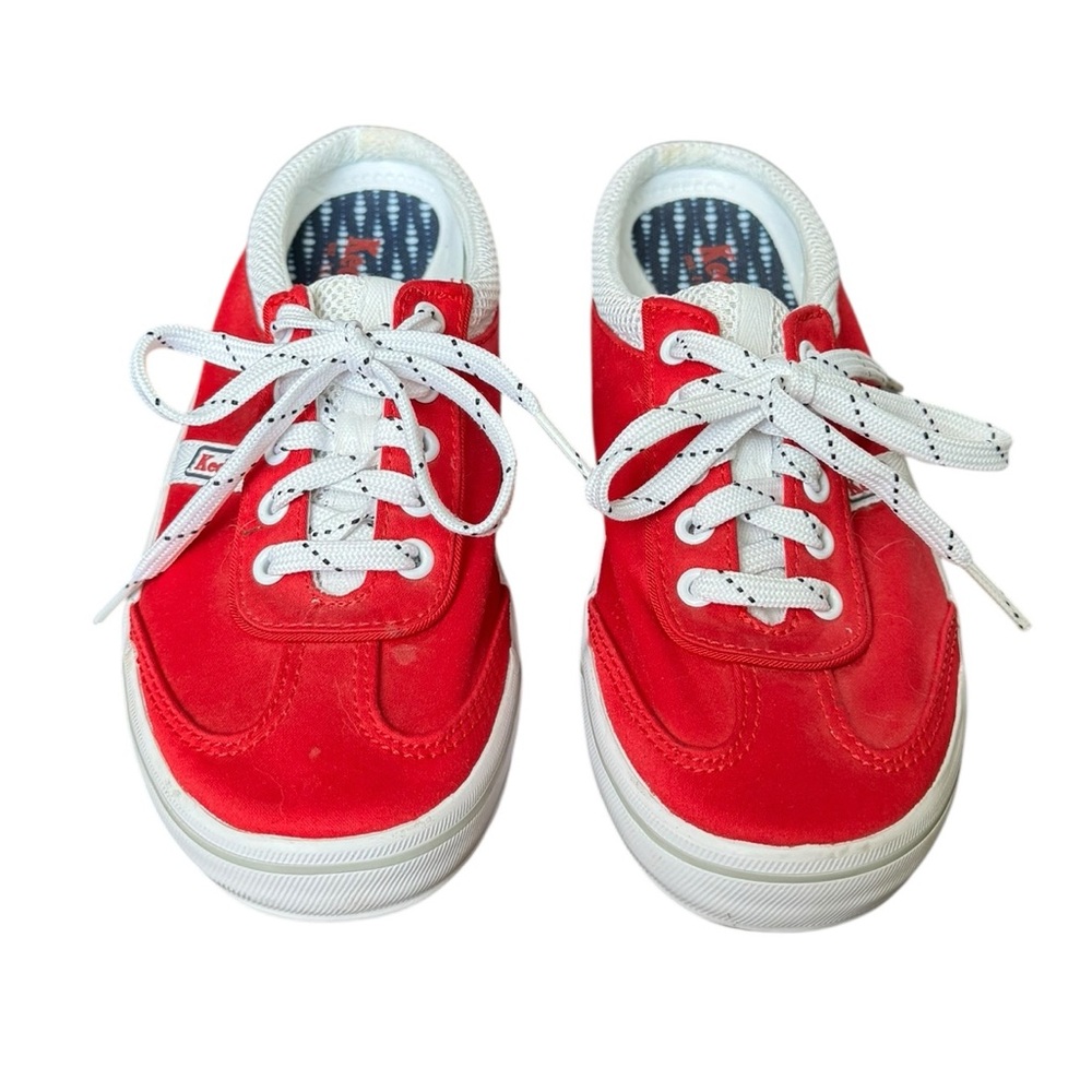 Keds Red Sneakers Classic Low-Top Design Size 6.5